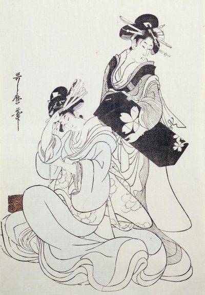 Due Figure Femminili da Kitagawa Utamaro